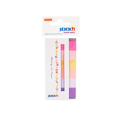 Stick index Stick’n hârtie color 45 x 15 mm 6 culori