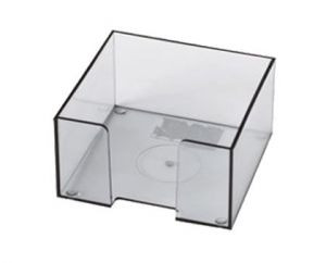 Suport cub hartie, 90x90mm, transparent/fumuriu
