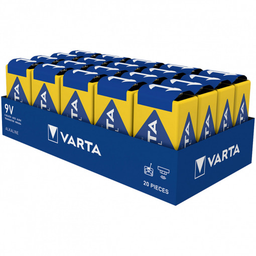Baterie Varta 9V industrial bulk infoliat 20