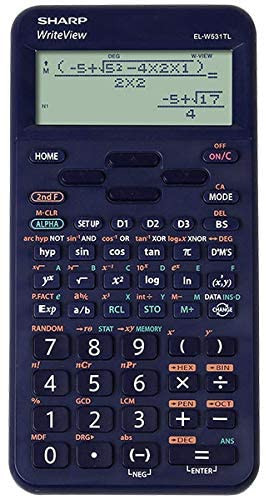 Calculator stiintific, 16 digits, 420 functii, 157x78x15 mm, SHARP EL-W531TLBBL - albastru