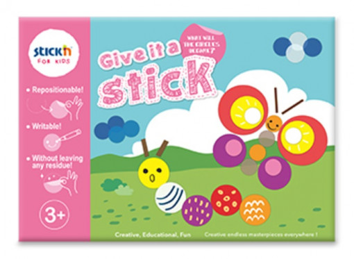 Carte creativa Stick"n Give it a Stick - cercuri (+3 ani)