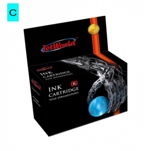 Cartus cerneala compatibil JetWorld Cyan 28 ml 953XL remanufactured F6U16AE HP OfficeJet Pro 7720 (Y0S18A),HP