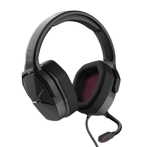 Casti Trust GXT 4371 Ward cu fir, negru