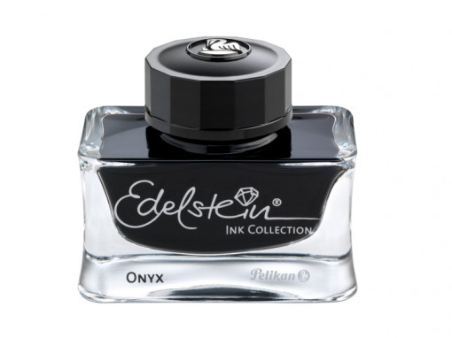 Cerneala premium Edelstein, borcan 50ml, culoare negru onix