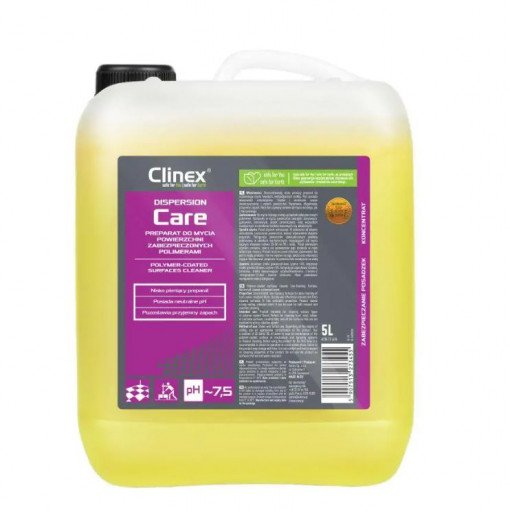 CLINEX Dispersion CARE, 5 litri, detergent pentru curatare, polisare si stralucire suprafete cu poli
