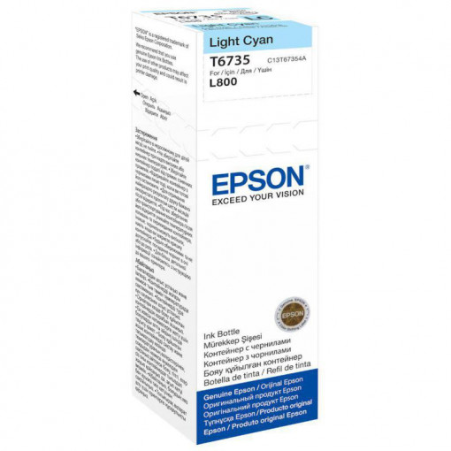 EPSON T6735 LIGHT CYAN INKJET BOTTLE