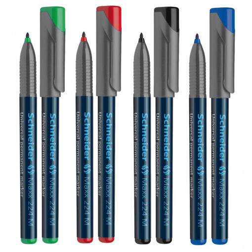 Marker universal permanent Schneider Maxx 224 M, vârf 1mm