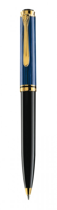 Pix Souveran K800 mina tip parker, accesorii placate cu aur, corp negru-albastru