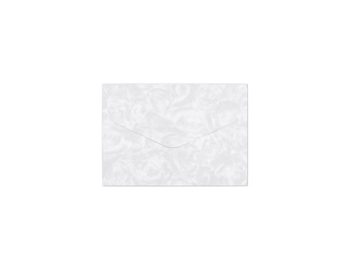 Plic B7 (88x125mm), gumat, 120g, alb, Roses - PREȚ PER BUCATĂ!
