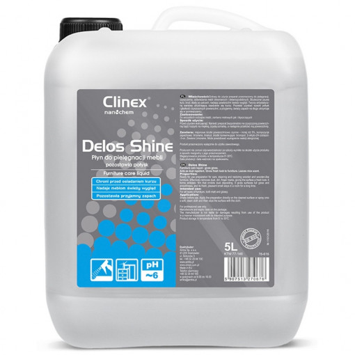 Solutie pentru curatare si stralucire mobila, 5 litri, Clinex Delos Shine