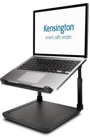 Suport pentru laptop Kensington SmartFit, inaltime reglabila, cu suport pentru depozitare, negru