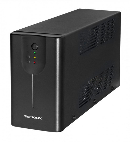 UPS Serioux Line Interactive 1200LI,Led, capacitate 1200VA/720W, 4 prize Schuko , baterie 12 V / 7.0