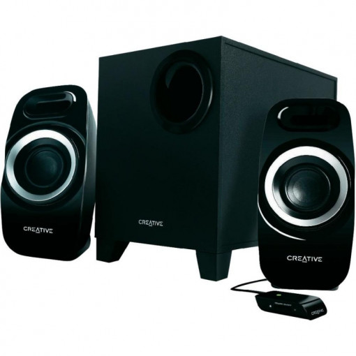 Boxe creative 2.1 inspire t3300 black, rms: subwoofer 16w, 2 channels*5.5w (51mf0415aa000)