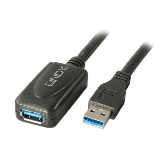Cablu Lindy USB 3.0, 5m, Active Extension