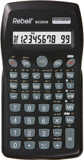 Calculator stiintific, 10 digits, 136 functii, 141 x 75 x 15 mm, Rebell - negru