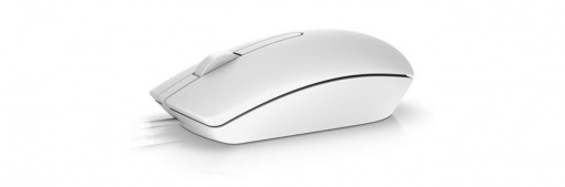 Dell Mouse MS116 3 buttons, wired, 1000 dpi, USB conectivity, Color: White