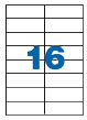 Etichete autoadezive pretăiate A-Series (105x37 mm), 16/A4, 100 coli/top