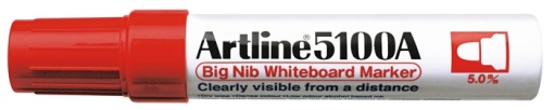 Marker pentru tablă de scris Artline 5100A, corp metalic, vârf rotund 5.0mm