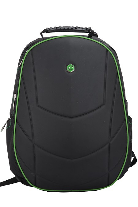 Rucsac BESTLIFE Gaming Assailant - negru/verde - laptop 17 inch, compartiment anti-vibratie, charge