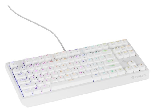 Tastatura Genesis Thor 230 TKL R alb