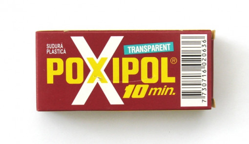Adeziv transparent, 10 minute, 14 ml, Poxipol
