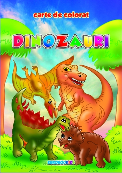 Carte de colorat Dinozauri
