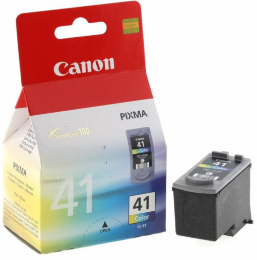 Cartus cerneala Canon CL-41, color, capacitate 21ml / 155 pagini, pentru Canon Pixma IP1200, Pixma IP1300,