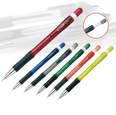 Creion mecanic, 0,7 mm, din plastic, cu radieră, Scriva