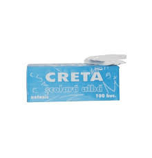 Creta scolara alba School Office, 100/set.