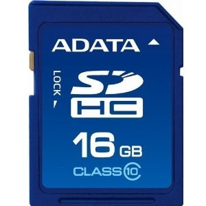 Secure digital card sdhc 16gb class10 adata (asdh16guicl10-r)