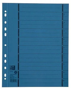 Separatoare carton manila, 250g/mp, 300 x 240mm, 100/set, OXFORD