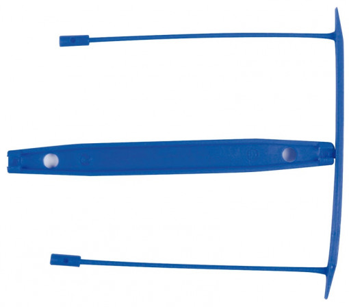 Alonja de mare capacitate, pentru arhivare, plastic, 100buc/set, Q-Connect E-Clip - albastra
