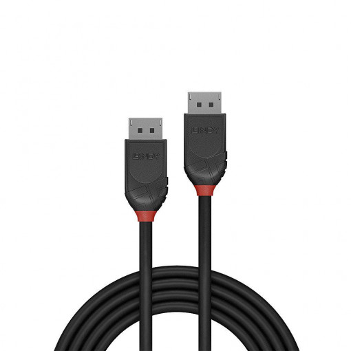 Cablu Lindy 0.5m DisplayPort 1.2, Black