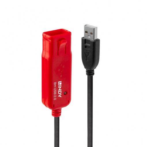 Cablu Lindy USB 2.0, 8m, Active Extensio