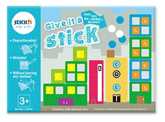 Carte creativa Stick"n Give it a Stick - patrate (+3 ani)