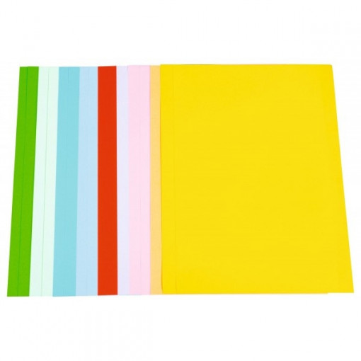 Carton colorat neted 160G A4 set 10 culori - 100 file