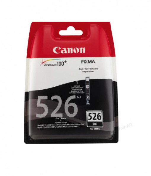 Cartus cerneala Canon CLI-526BK, black, pentru Canon Pixma IP4850, Pixma IP4950, Pixma IX6550, Pixma