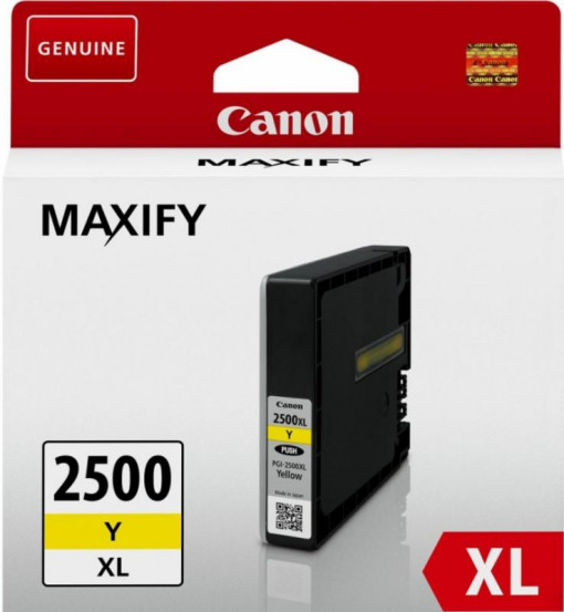 Cartus cerneala Canon PGI2500XLY, yellow, Dual Resistant High Density, capacitate 19.3ml / 1520 pagini,
