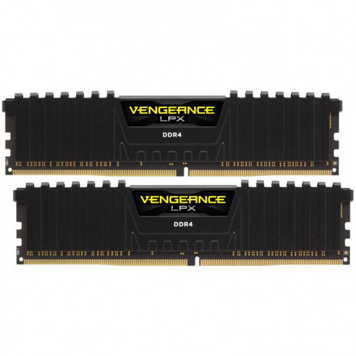 Memorie RAM DIMM Corsair Vengeance LPX 16GB (2x8GB), DDR4 3000MHz, CL16, 1.35V, black, XMP 2.0