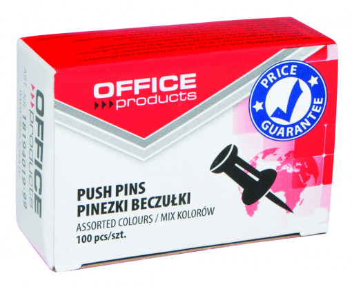 Pioneze panou pluta, 100 buc/cutie, Office Products