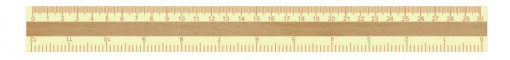 Rigla lemn 30 cm