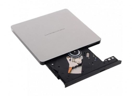 Ultra Slim Portable DVD-R Silver Hitachi-LG GP60NS6, GP60NS60 Series, DVD Write /Read Speed: 8x, CD