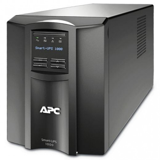 UPS APC Smart-UPS SMT line-interactive / sinusoidala 1000VA / 700W 8conectori C13, baterie RBC6, optional
