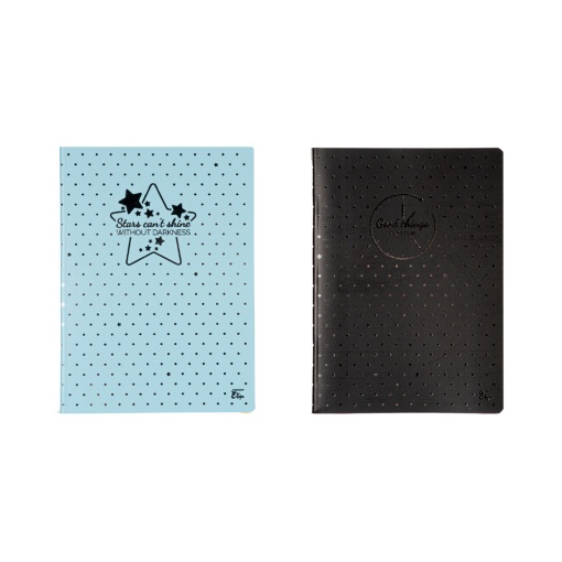 Caiet Design Dots, A5, 48 file, hârtie 80g/Mp, copertă carton 300gsm, dictando