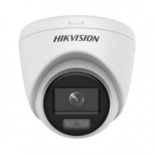 Camera supraveghere Hikvision IP turret DS-2CD1347G0-L(2.8mm), 4MP, ColorVu lite - imagini color 24/7