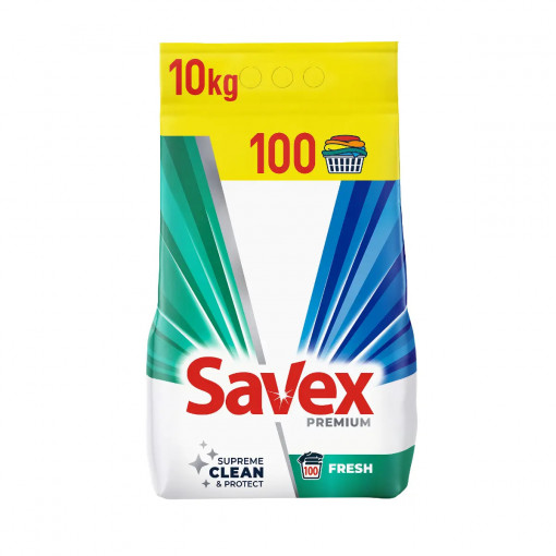 Detergent automat SAVEX Premium 2in1 Fresh, 10 kg, 100 spalari