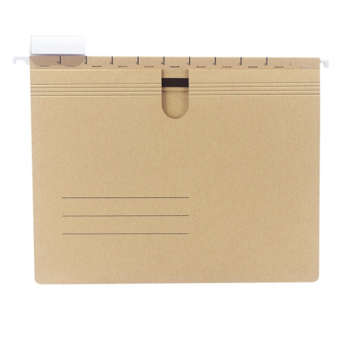 Dosar suspendabil cu sina, carton natur, A4 Herlitz