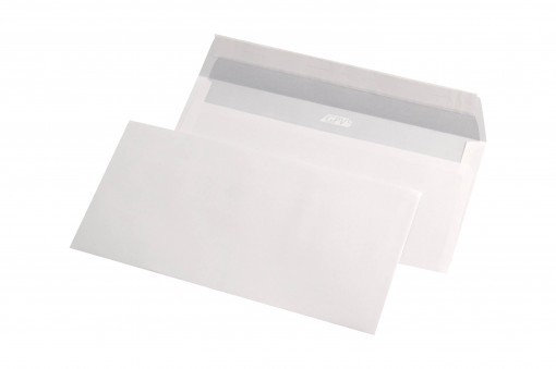 Plic DL (110 x 220 mm), alb, lipire siliconica, 80 g/mp, 1000 bucati/cutie