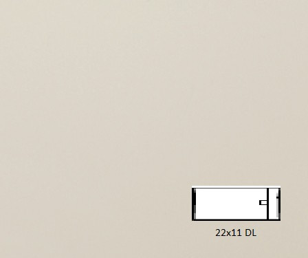 Plic DL (22x11 cm) Cordenons Plike Ivory/White, 50 buc/set