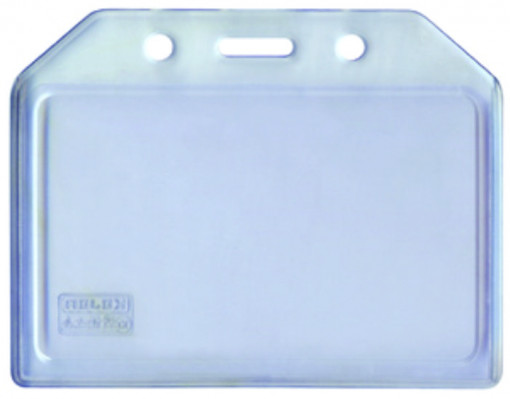 Buzunar orizontal pentru ID carduri din PVC flexibil, transparent Kejea